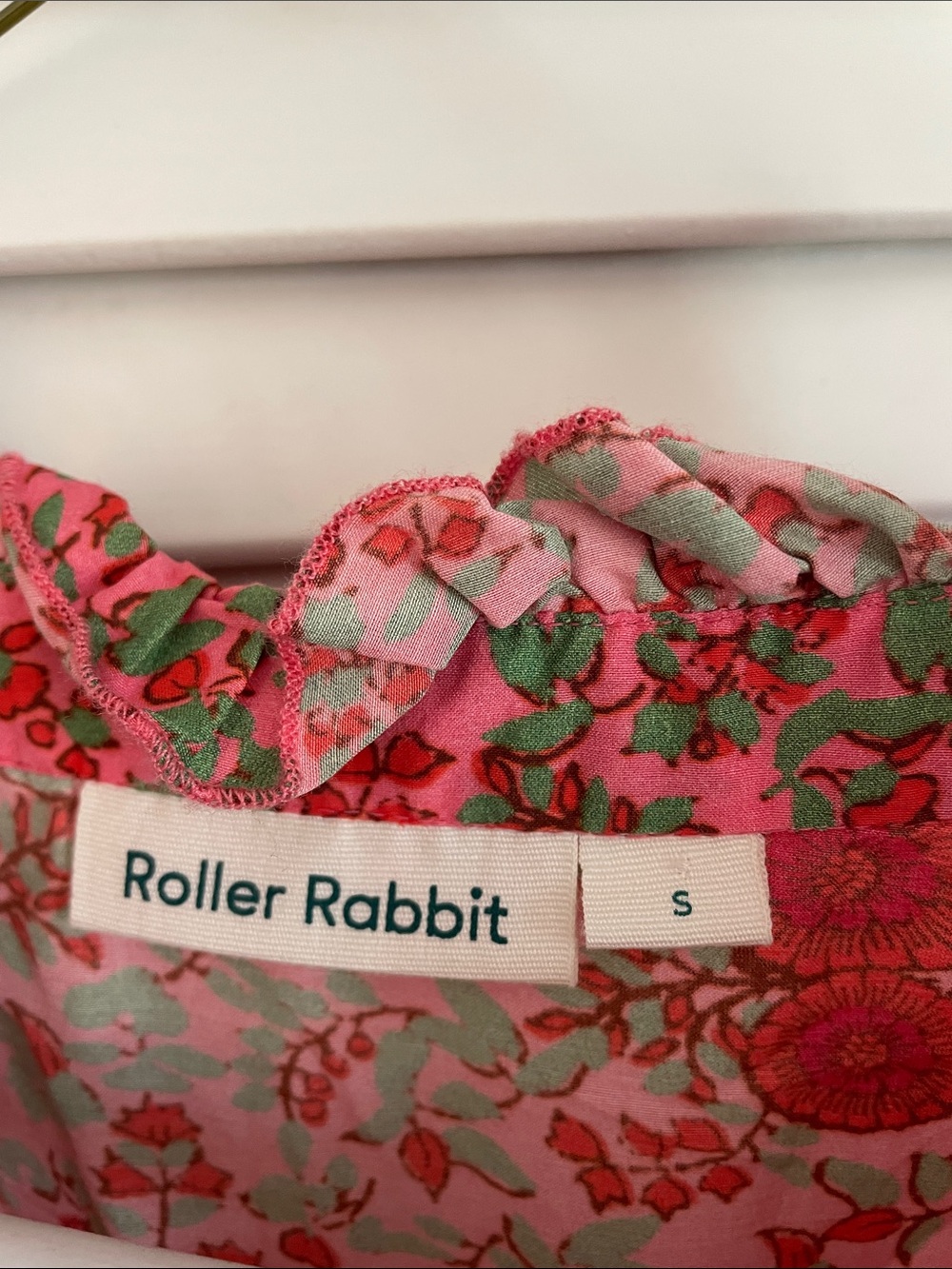 Roller Rabbit Pink Floral Tassel Tiered Dress - Picture 2 of 4
